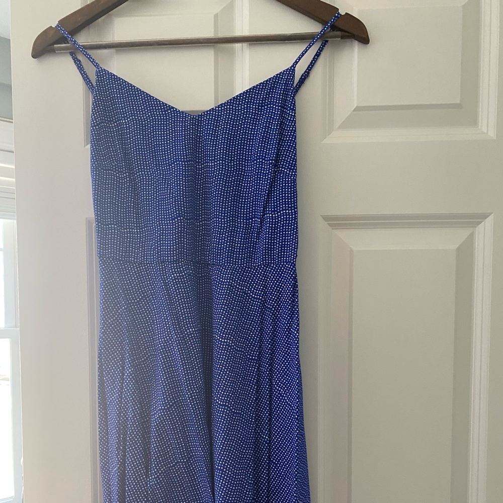 Gap blue polka dot dress